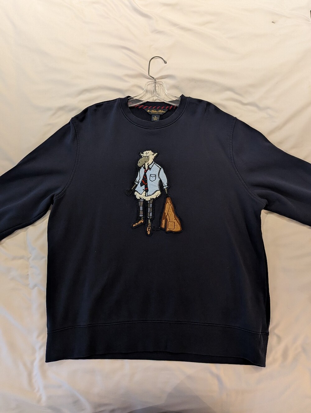 Rare Archival 2021 Brooks Brothers Henry the Sheep Applique Sweatshirt NWOT XL